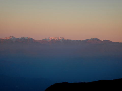 2016.11.3-7　中央アルプス縦走（将棋頭山 木曽駒ヶ岳 宝剣岳 空木岳 南駒ヶ岳 越百山 念丈岳 大島山 本高森山）（尾根歩き）