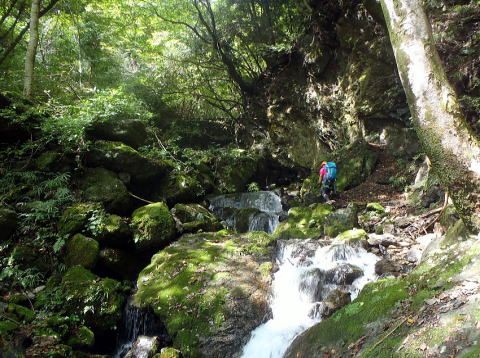 2017.9.24　小中沢（沢登り）