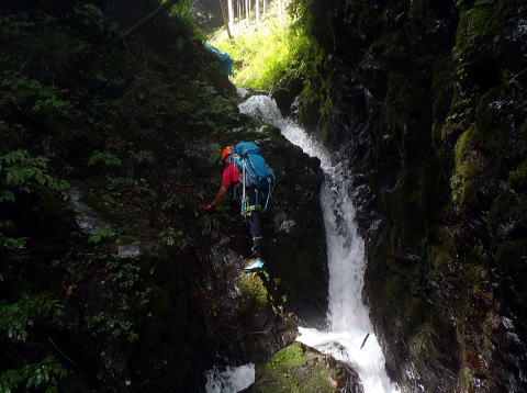 2017.9.24　小中沢（沢登り）