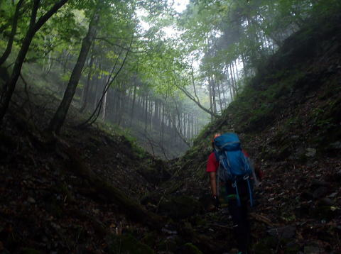 2017.9.24　小中沢（沢登り）