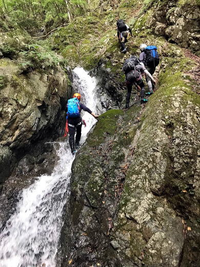 2017.10.1　源次郎沢（沢登り）