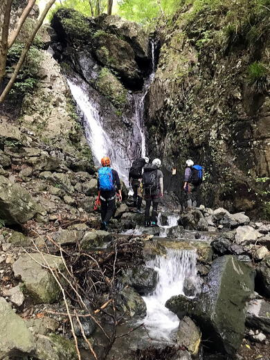 2017.10.1　源次郎沢（沢登り）