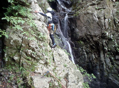 2017.10.1　源次郎沢（沢登り）