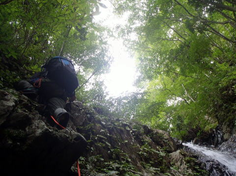 2017.10.1　源次郎沢（沢登り）