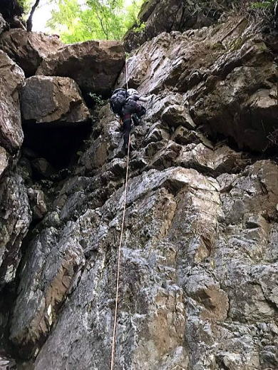 2017.10.1　源次郎沢（沢登り）