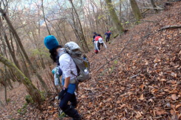 2016.11.20　六ツ石山（尾根歩き）