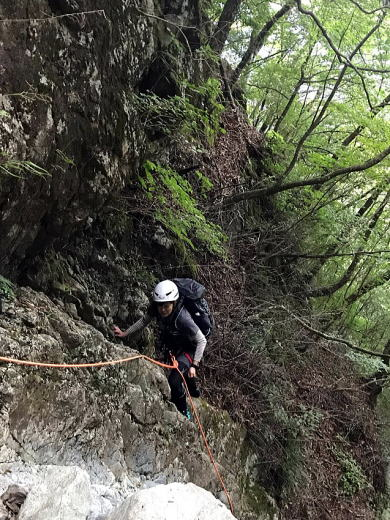 2017.10.1　源次郎沢（沢登り）