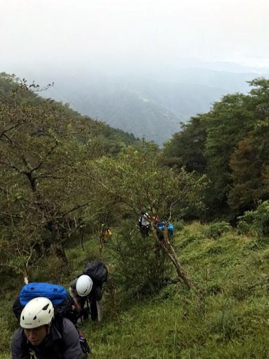 2017.10.1　源次郎沢（沢登り）