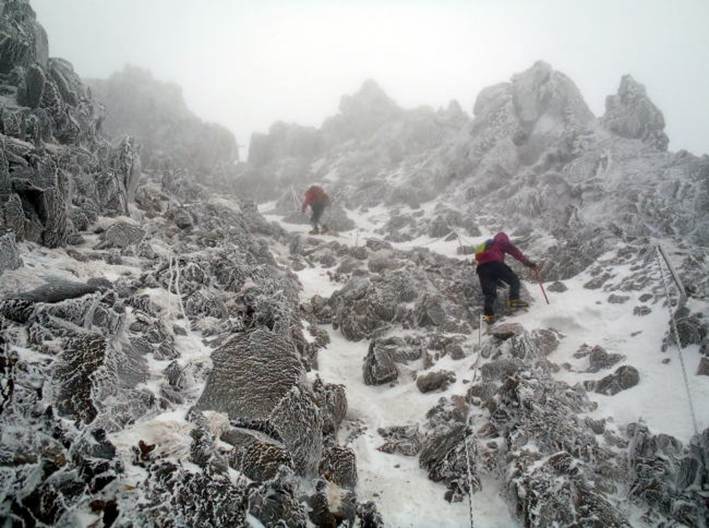 2014.2.1-2　赤岳（雪山）
