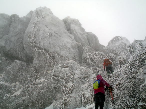 2014.2.1-2　赤岳（雪山）
