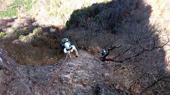 2017.11.11　妙義山中ノ岳（尾根歩き）