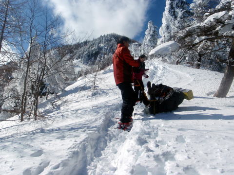 2014.3.8-9　三ツ頭・権現岳（雪山）