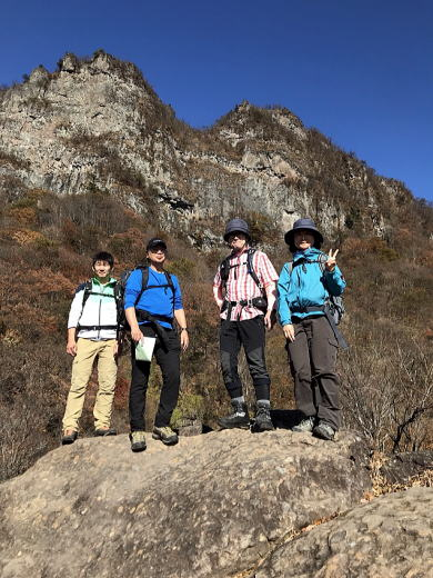 2017.11.11　妙義山中ノ岳（尾根歩き）