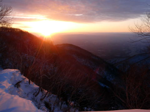 2017.3.11-12 大佐飛山(百村山~黒滝山~大長山まで)(雪山)