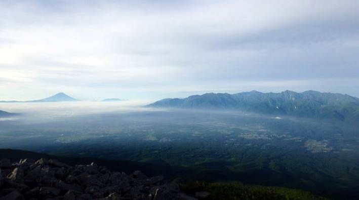 2016.7.7-10　八ヶ岳大縦走（編笠山 権現岳 赤岳 横岳 硫黄岳 天狗岳 北横岳）（尾根歩き）
