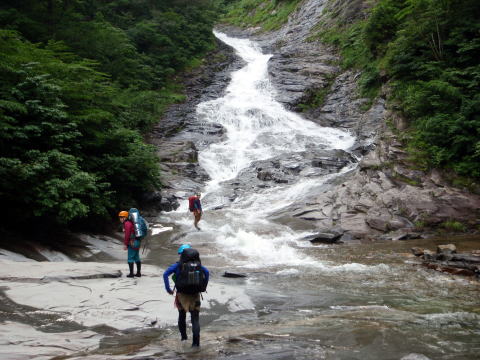 2016.7.17-19　東黒沢～ナルミズ沢（沢登り）