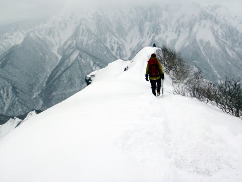 2016.1.17　白毛門（雪山）