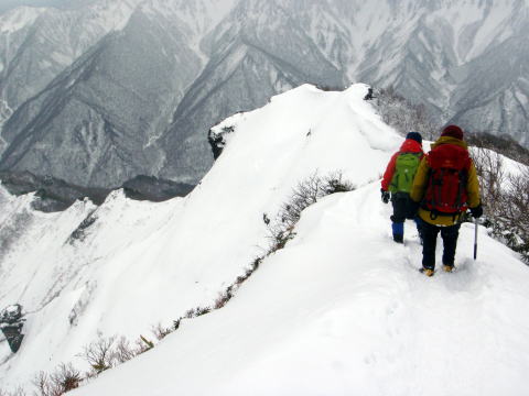 2016.1.17　白毛門（雪山）