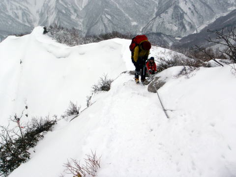 2016.1.17　白毛門（雪山）
