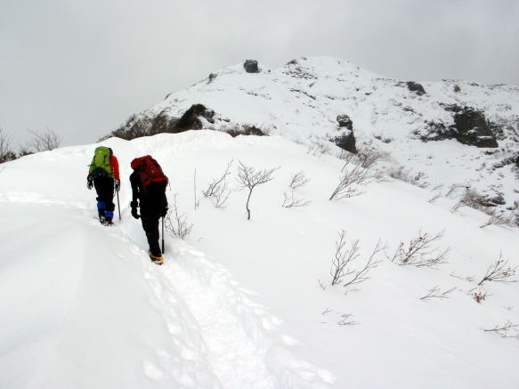 2016.1.17　白毛門（雪山）