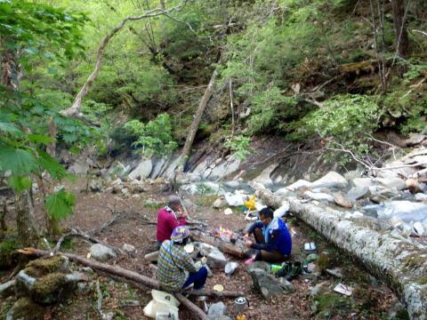 2016.5.28-29　釜ノ沢西俣（沢登り）