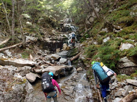 2016.5.28-29　釜ノ沢西俣（沢登り）