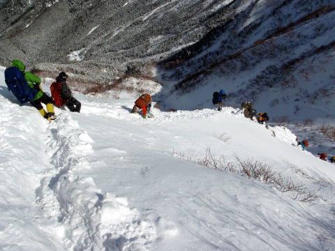 2015.1.24-25　赤岳 阿弥陀岳（雪山）