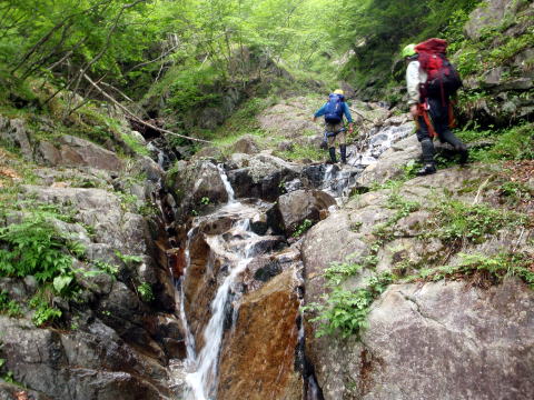2015.6.14　鶏冠谷左俣（沢登り）