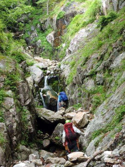 2015.6.14　鶏冠谷左俣（沢登り）