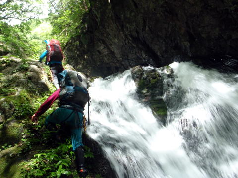 2015.7.19　豆焼沢（沢登り）