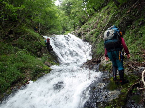 2015.7.19　豆焼沢（沢登り）