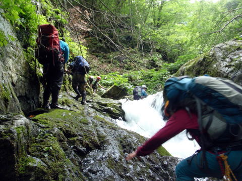 2015.7.19　豆焼沢（沢登り）