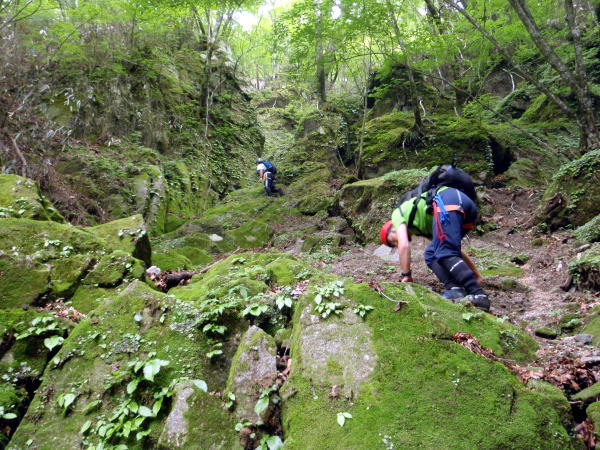 2014.6.21　モロクボ沢（沢登り）