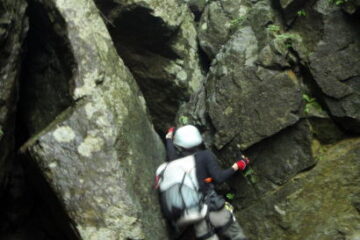2014.7.6　丹沢 懸垂岩+新茅ノ沢（沢登り・岩トレ）