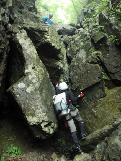 2014.7.6　丹沢 懸垂岩+新茅ノ沢（沢登り・岩トレ）