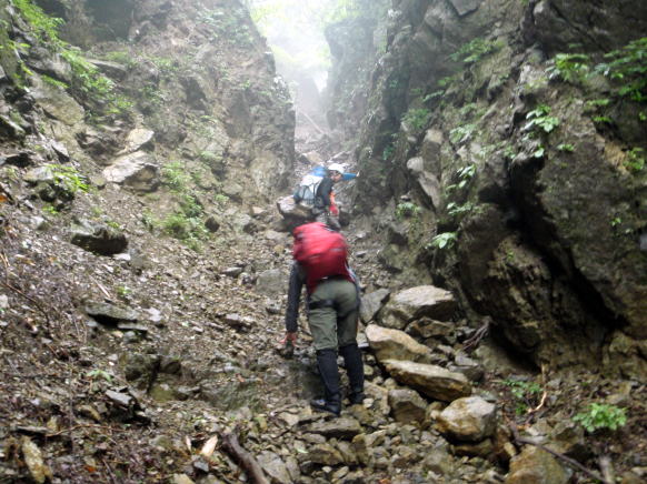 2014.7.6　丹沢 懸垂岩+新茅ノ沢（沢登り・岩トレ）