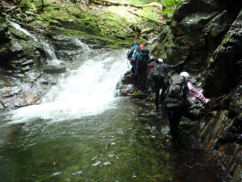 2014.7.20-21　大常木谷（沢登り）