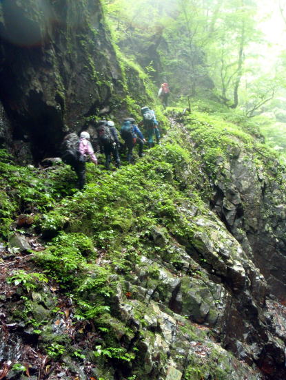 2014.7.20-21　大常木谷（沢登り）