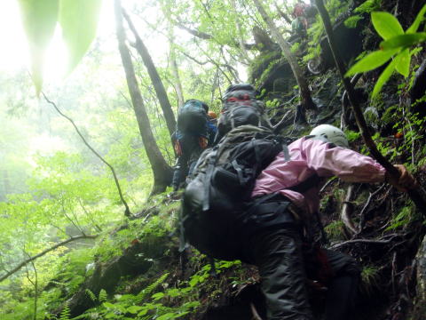 2014.7.20-21　大常木谷（沢登り）