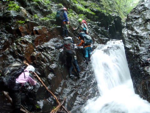 2014.7.20-21　大常木谷（沢登り）