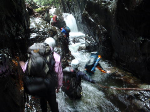 2014.7.20-21　大常木谷（沢登り）