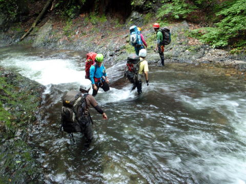 2014.7.20-21　大常木谷（沢登り）
