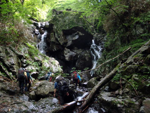 2014.7.20-21　大常木谷（沢登り）