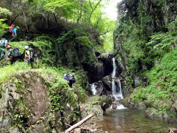 2014.7.20-21　大常木谷（沢登り）