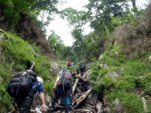 2014.7.20-21　大常木谷（沢登り）