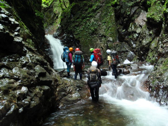 2014.7.20-21　大常木谷（沢登り）