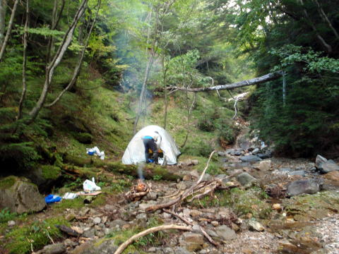 2014.9.20-21　柳沢川右俣（沢登り）