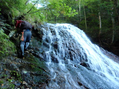 2014.9.20-21　柳沢川右俣（沢登り）