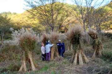 2014.10.18-19　茅刈り手伝い＆湯ノ倉山～大嵐山（尾根歩き・イベント）