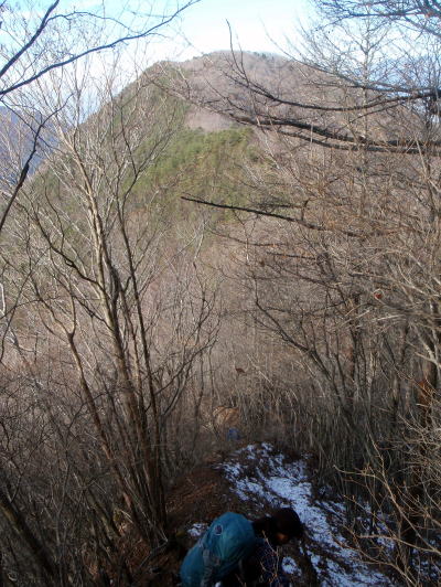 2014.12.28　釈迦ヶ岳・日尻山北尾根（尾根歩き）